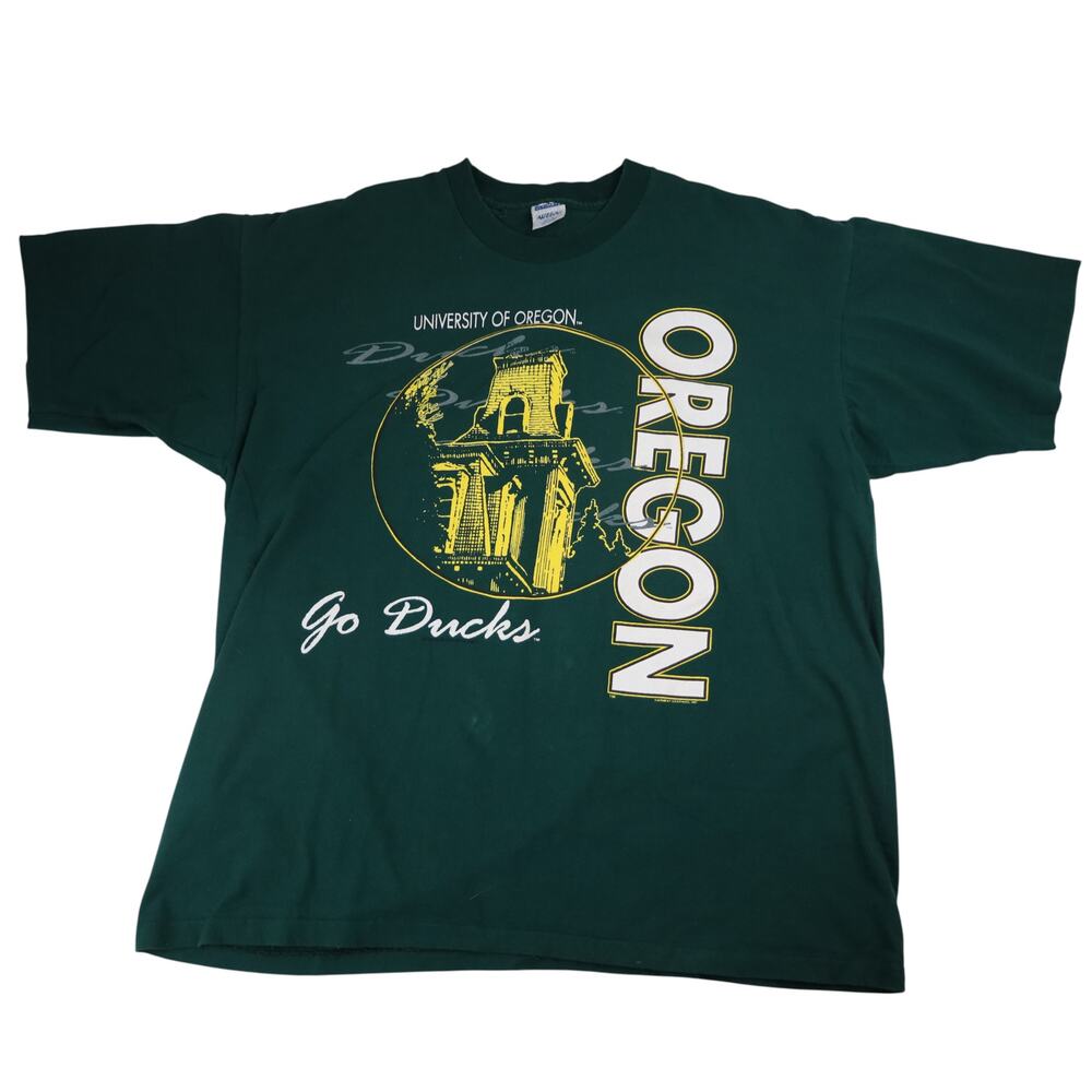 Vintage University of Oregon Ducks Spellout Graphic T Shirt